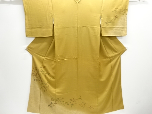 枝蕾模様刺繍訪問着(重ね衿付き)